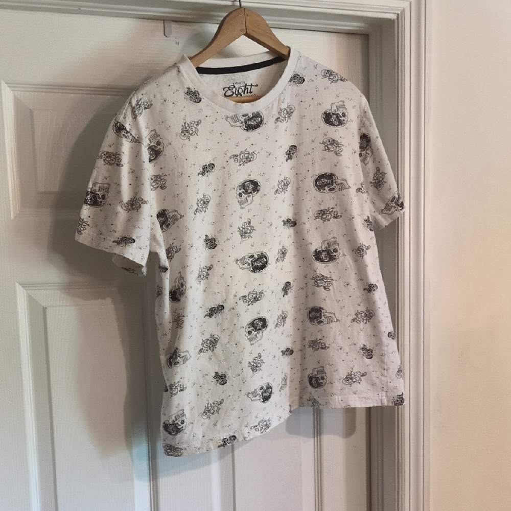 Eighty Eight White Graphic Short Sleeve Tee